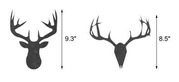 Deer Rack Tracing Template Set 2pc